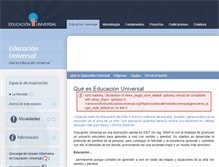 Tablet Screenshot of educacionuniversal.org